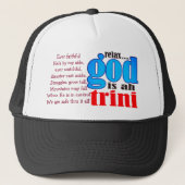 Ontspan God is een Trini Trucker Pet (Voorkant)