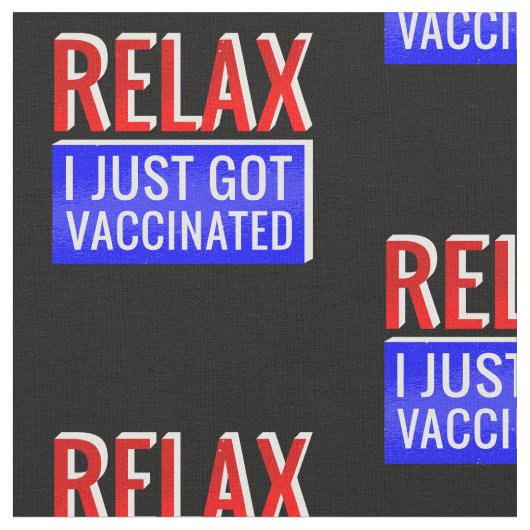 ontspan hem gevaccineerd vaccin grappig stof (Close Up)