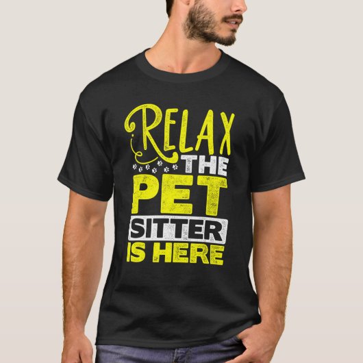 Ontspan het gezelschapsdier hier t-shirt (Voorkant)