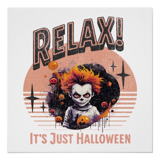 Ontspan! Het is gewoon Halloween Perfect Poster (Voorkant)