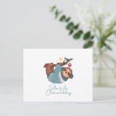 Ontspan, het is vakantie - Luiaard Briefkaart (Staand voorkant)