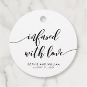 Ontspan het Manuscript dat met de Weddenschap van Bedankjes Labels (Voorkant)