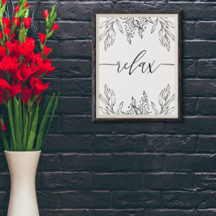 Ontspan het poster van het de muurkunst van de Bat