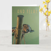 Ontspan het Wenskaart Kaart (Gele Bloem)