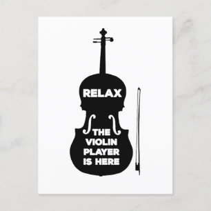 Ontspan hier de Violin Player Briefkaart