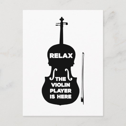 Ontspan hier de Violin Player Briefkaart (Voorkant)