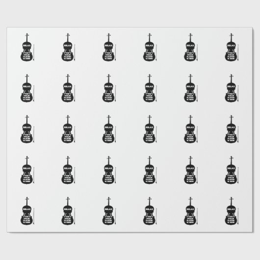 Ontspan hier de Violin Player Cadeaupapier (Vlak)