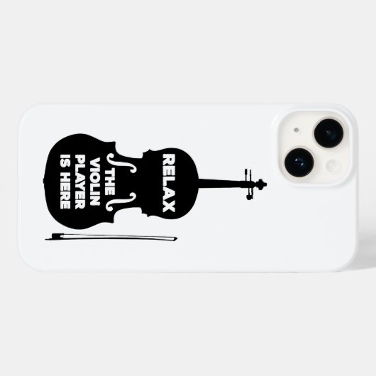 Ontspan hier de Violin Player Case-Mate iPhone Case (Achterkant (horizontaal))