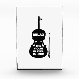 Ontspan hier de Violin Player Fotoblokken