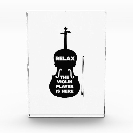Ontspan hier de Violin Player Fotoblokken (Voorkant)