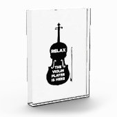 Ontspan hier de Violin Player Fotoblokken (Links)