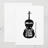 Ontspan hier de Violin Player Kaart (Voorkant / Achterkant)