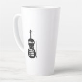 Ontspan hier de Violin Player Latte Mok (Linkerhoek)