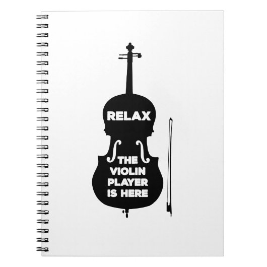 Ontspan hier de Violin Player Notitieboek (Voorkant)