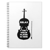 Ontspan hier de Violin Player Notitieboek (Voorkant)