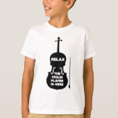 Ontspan hier de Violin Player T-shirt (Voorkant)