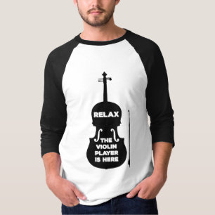 Ontspan hier de Violin Player T-shirt