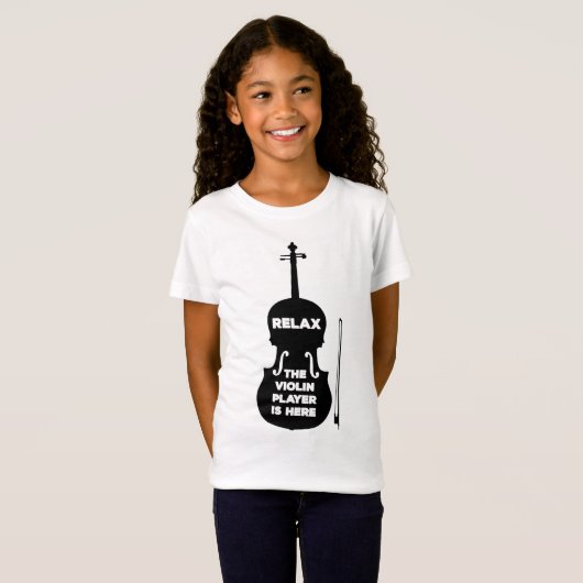 Ontspan hier de Violin Player T-shirt (Voorkant volledig)