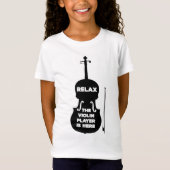 Ontspan hier de Violin Player T-shirt (Voorkant)