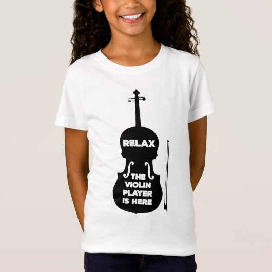 Ontspan hier de Violin Player T-shirt (Voorkant)