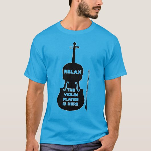 Ontspan hier de Violin Player T-shirt (Voorkant)