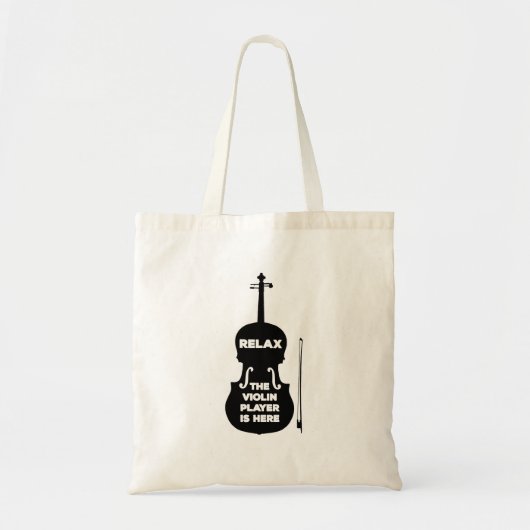 Ontspan hier de Violin Player Tote Bag (Voorkant)