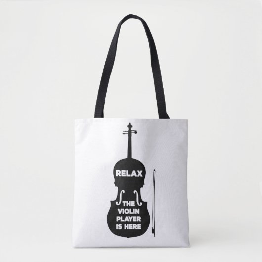 Ontspan hier de Violin Player Tote Bag (Voorkant)