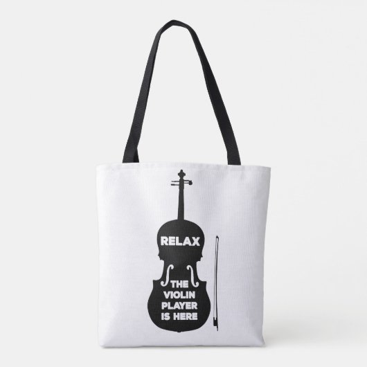 Ontspan hier de Violin Player Tote Bag (Achterkant)