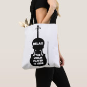Ontspan hier de Violin Player Tote Bag (Dichtbij)