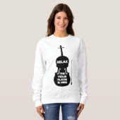 Ontspan hier de Violin Player Trui (Voorkant volledig)