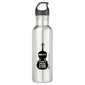 Ontspan hier de Violin Player Waterfles (Voorkant)