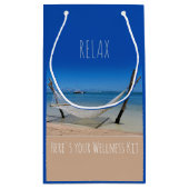 Ontspan - Hier is uw Wellness Kit Gift Bag Klein Cadeauzakje (Achterkant)