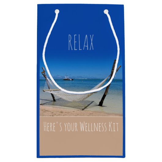 Ontspan - Hier is uw Wellness Kit Gift Bag Klein Cadeauzakje (Achterkant)