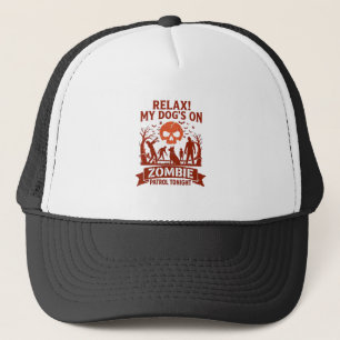 Ontspan Honden Zombie Patrouille Vanavond Hallowee Trucker Pet