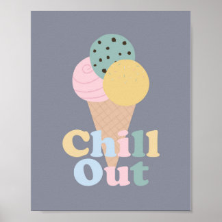 Ontspan ijs poster