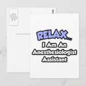 Ontspan.. Ik ben assistent anesthesist Briefkaart (Voorkant / Achterkant)
