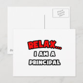 Ontspan... Ik ben directeur Briefkaart (Voorkant / Achterkant)