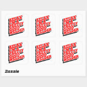 Ontspan Ik ben een  goede lasser Vierkante Sticker (Vel)