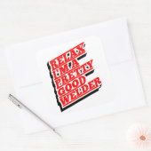 Ontspan Ik ben een  goede lasser Vierkante Sticker (Envelop)