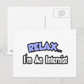 Ontspan...ik ben een Internist Briefkaart (Voorkant / Achterkant)