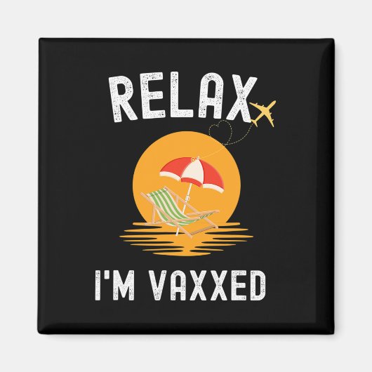 Ontspan Ik Ben Ingeënt Pensioen Vakantie Magneet (Voorkant)