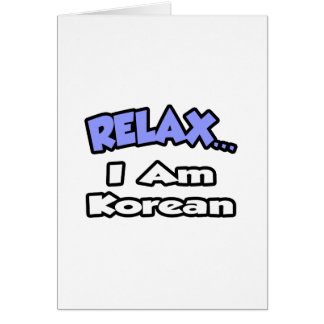 Ontspan... Ik ben Koreaans