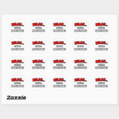 Ontspan... Ik ben programmeur Ronde Sticker (Vel)