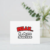 Ontspan... Ik ben Zwitser Briefkaart (Staand voorkant)