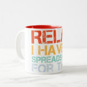 Ontspan ik heb daar een spreadsheet voor tweekleurige koffiemok (Voorkant links)