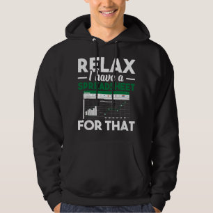 Ontspan, ik heb een Spreadsheet daarvoor - Boekhou Hoodie