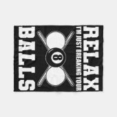 Ontspan in het breken van je biljartcoach fleece deken (Voorkant (Horizontaal))