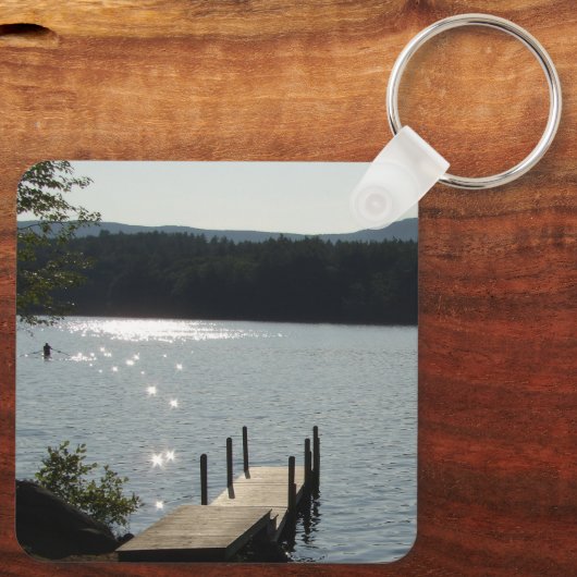 Ontspan in New Hampshire Sleutelhanger (Achterkant)