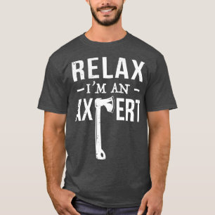 Ontspan Ix27m en Axepert Funny Ax Throwing Game Gi T-shirt