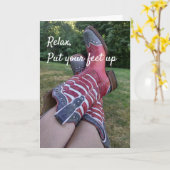 Ontspan je aanbieding kaart (Gele Bloem)